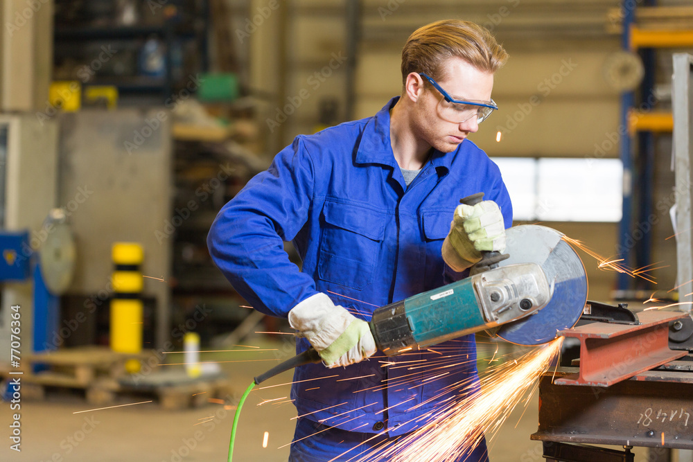 Using an angle grinder to cut metal deals