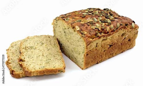Panel kuchenny z motywem chleb razowy z pestkami dyni