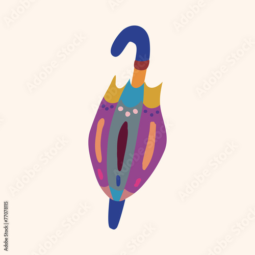 Umbrella theme elemets vector,eps