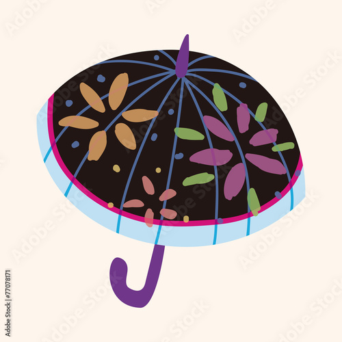 Umbrella theme elemets vector,eps