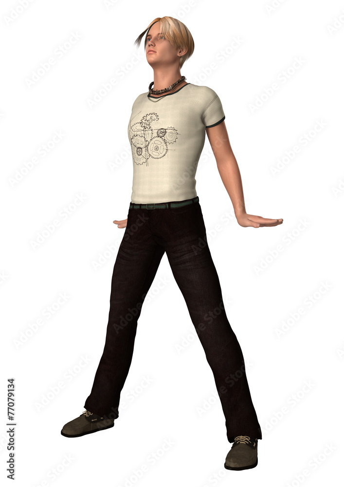 Fototapeta premium Dancing Teenager Boy