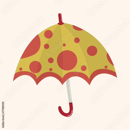 Umbrella theme elemets vector,eps