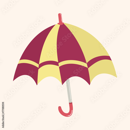 Umbrella theme elemets vector,eps