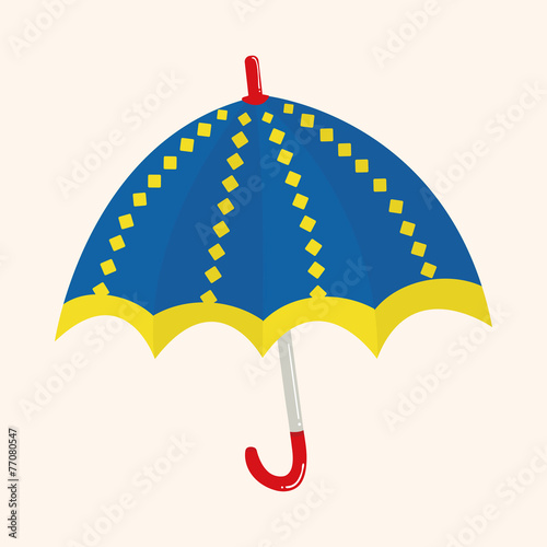 Umbrella theme elemets vector,eps