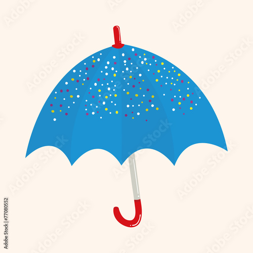 Umbrella theme elemets vector,eps