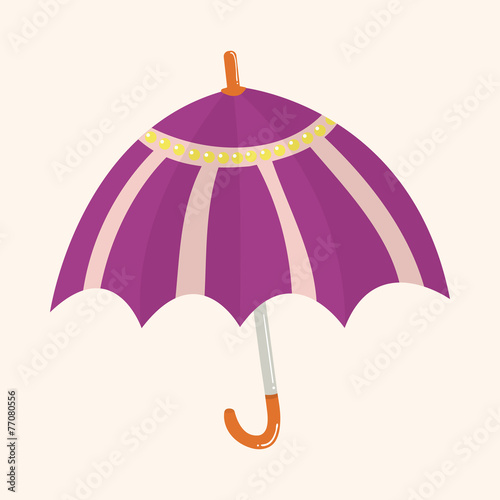 Umbrella theme elemets vector,eps