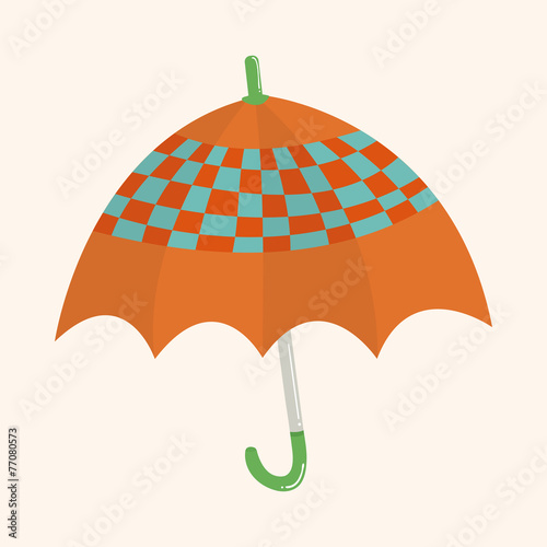 Umbrella theme elemets vector,eps