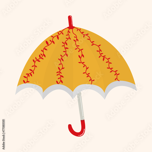 Umbrella theme elemets vector,eps