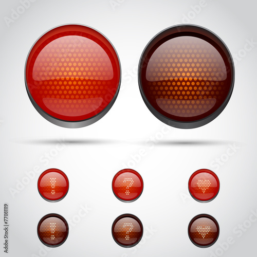 Traffic lights isolated on white
