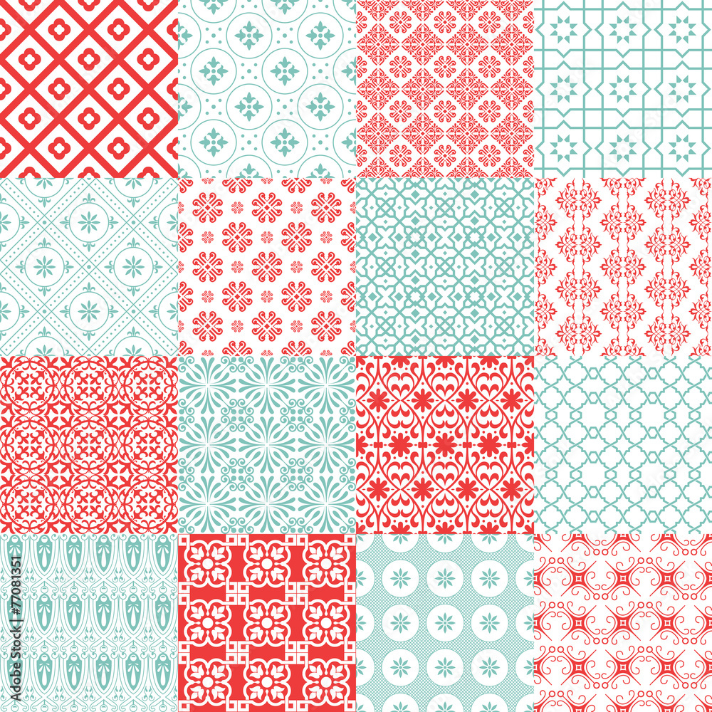 Retro patterns in color