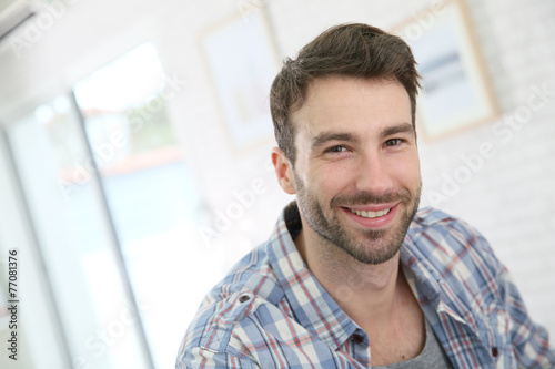 Portrait of cheerful 30-year-old man