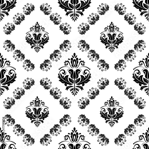 Damask Seamless Pattern. Orient Background