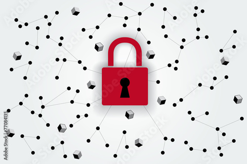 abstract internet security illustration