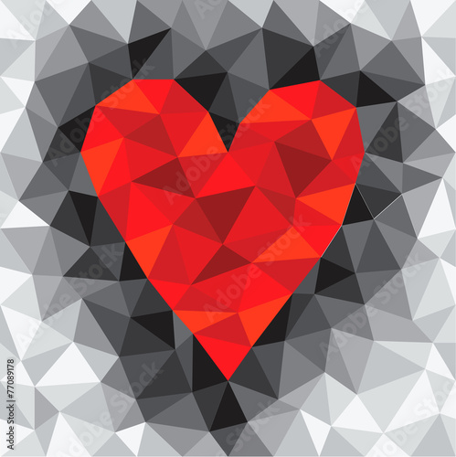 red triangle heart