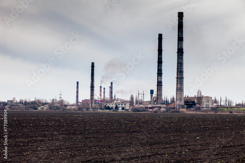 view of smoking coal © diosmirnov