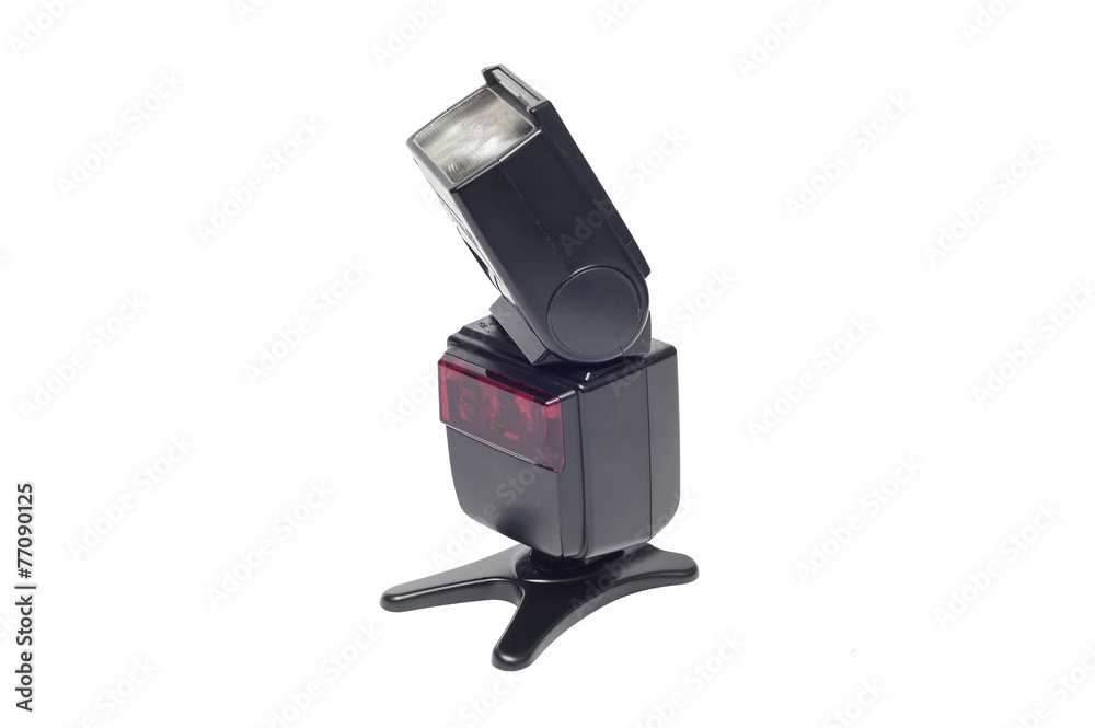 Photo camera flash isolated on white Photo camera flash isolated on white
