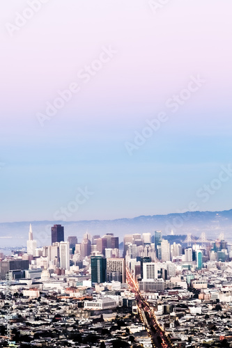 San Francisco Aerial Cityscape with Sky