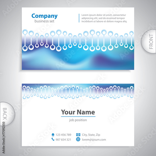 business card - science and research - laboratory research