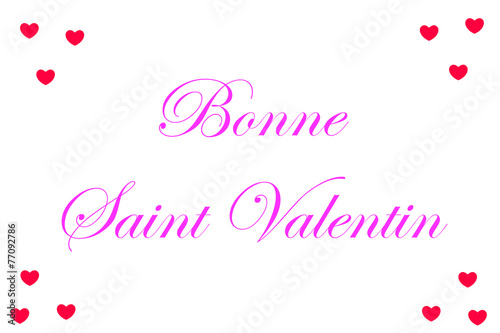 Bonne saint valentin