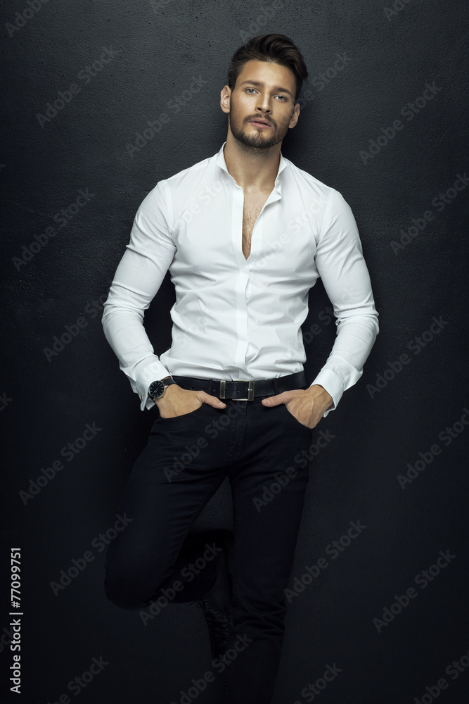 Fototapeta premium Good-looking fashion model
