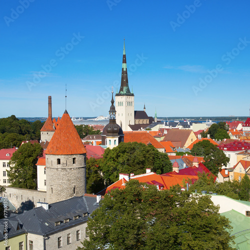 Scenic view of the Old Town of Tallinn