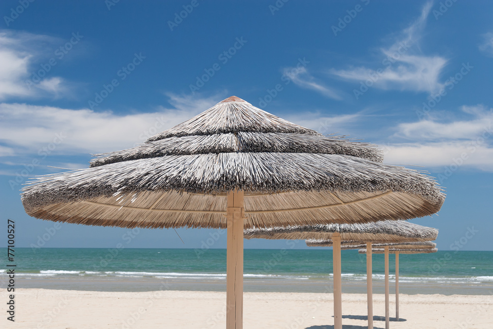 Fototapeta premium Umbrellas on the beach