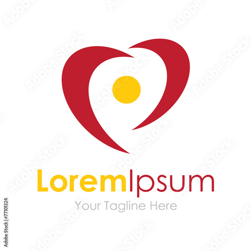 Power of good positive energy element icon logo for business