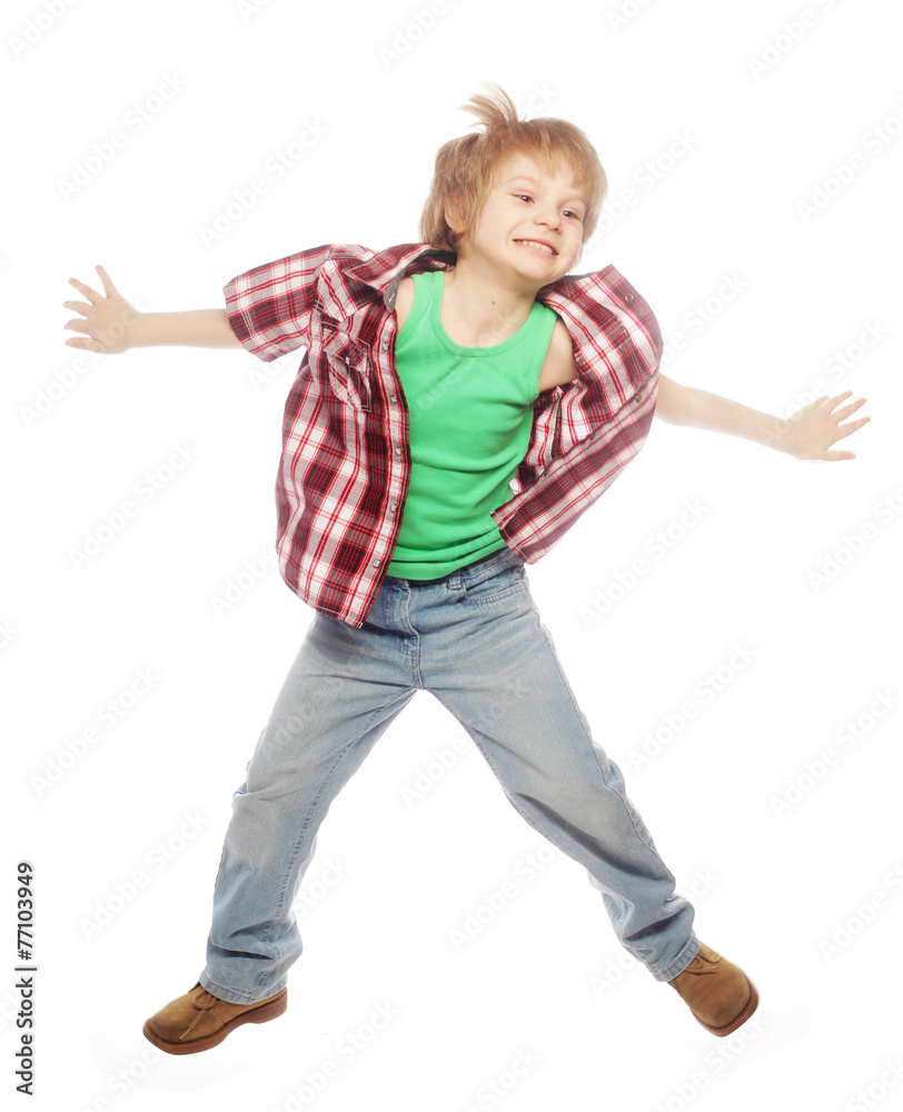 Little boy jumping Little boy jumping
