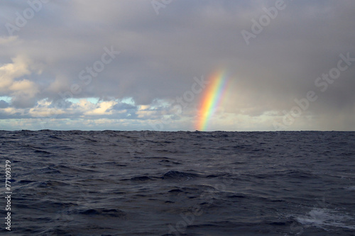 Regenbogen im Meer