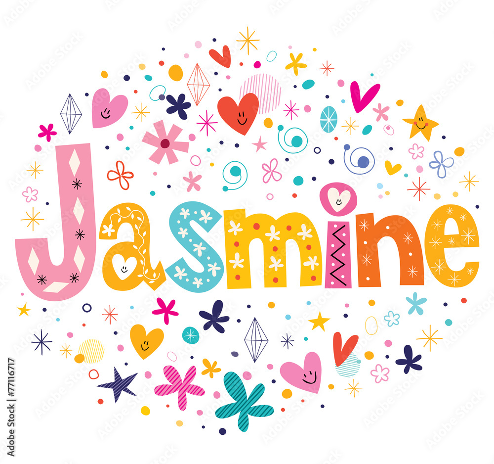 Jasmine Name Logo