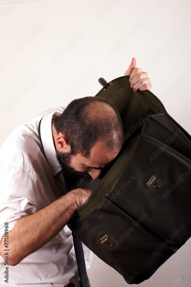 Man with briefcase Man with briefcase