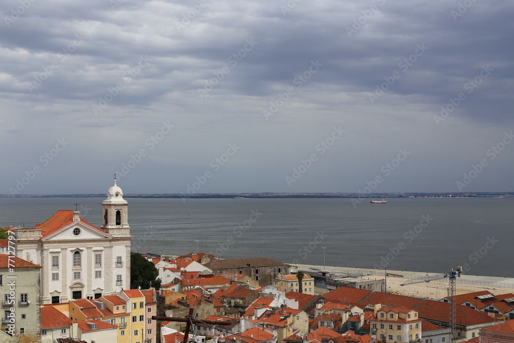 Dramatic sky above Lisbon, Portugal