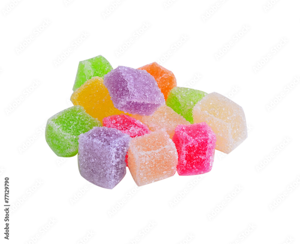 Jelly candy with white background Jelly candy with white background