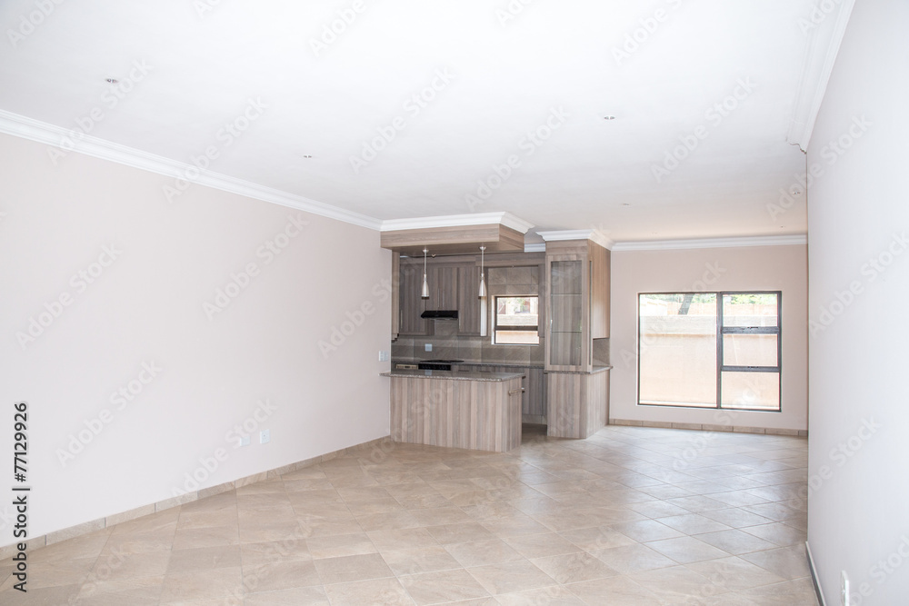 Fototapeta premium Living Room of Vacant House