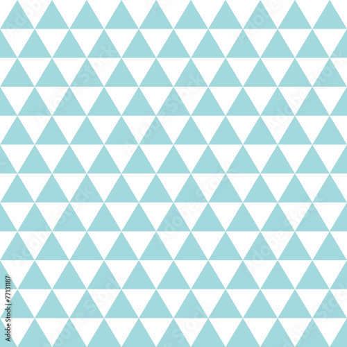 Retro Triangles Seamless Pattern Turquoise