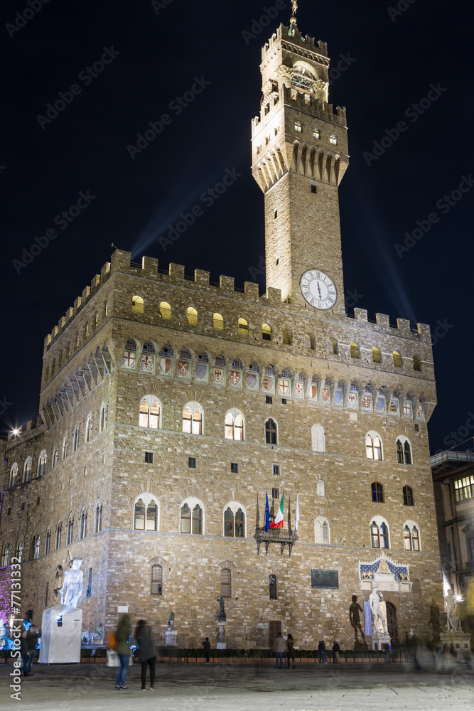 Palazzo Vecchio, Firenze. Night shot