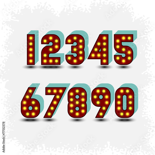 lightbulb digits