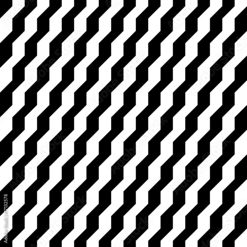 Retro Seamless Pattern Stairs Black