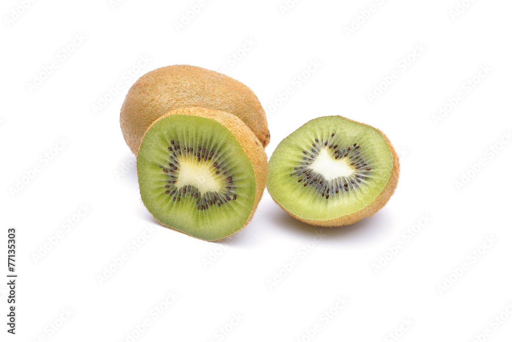 Fototapeta premium Kiwi fruit on white background