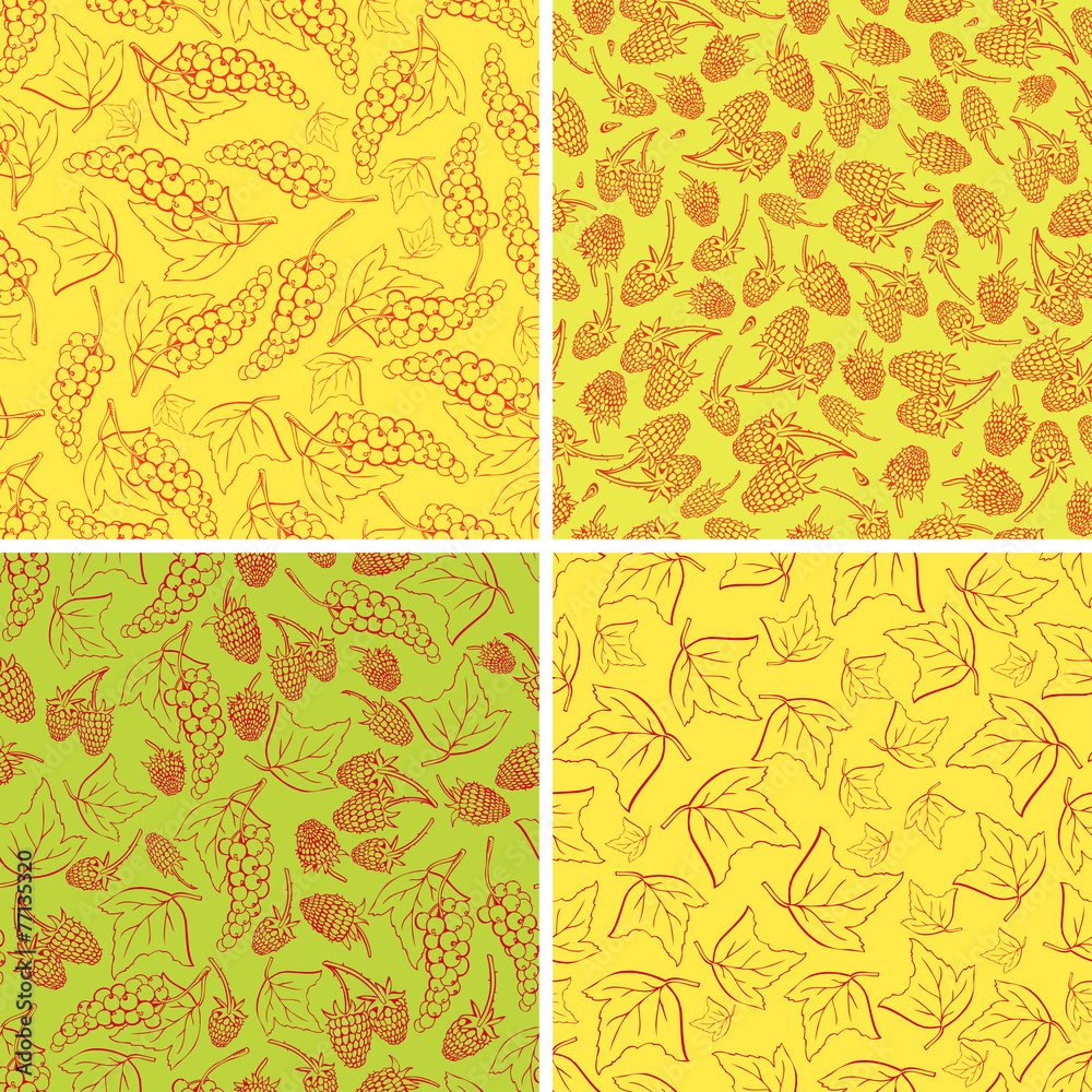 Obraz premium vector seamless set 3