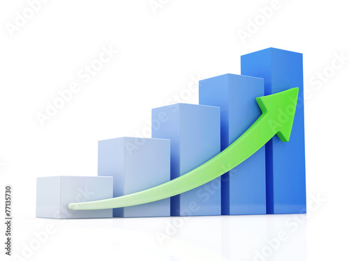 Business Graph isolated on white background Free Download Business Graph isolated on white background - GFXLoad