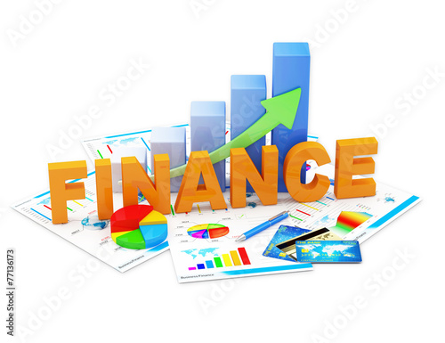 Business Graph, Pie Chart and Financial Reports