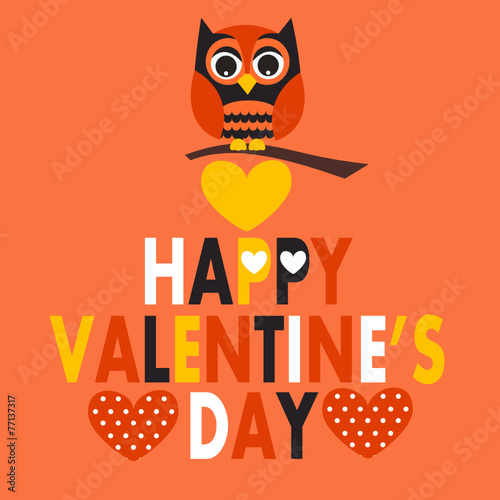 Valentines day owl