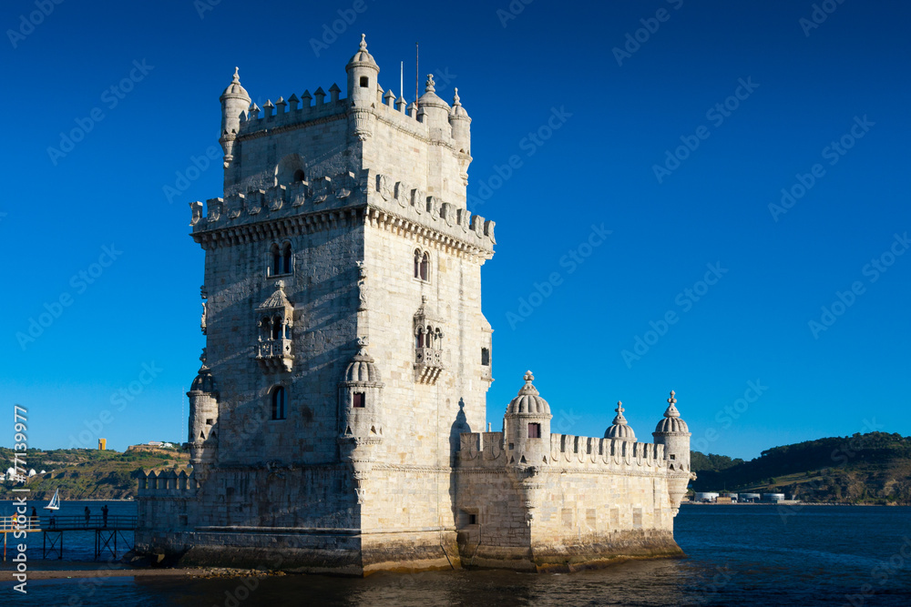 Belem Tower or the Tower of St Vincent in Lisbon
