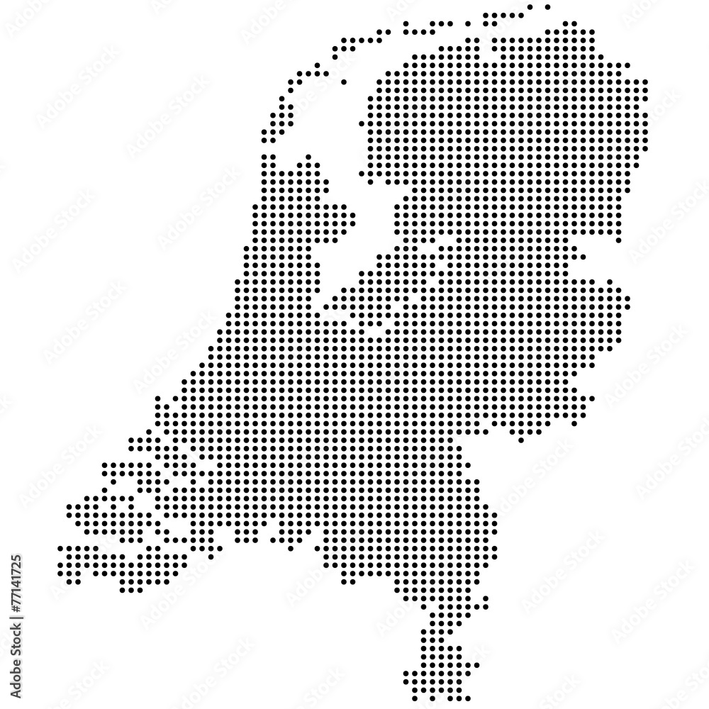 Niederlande gepunktet (schwarz)