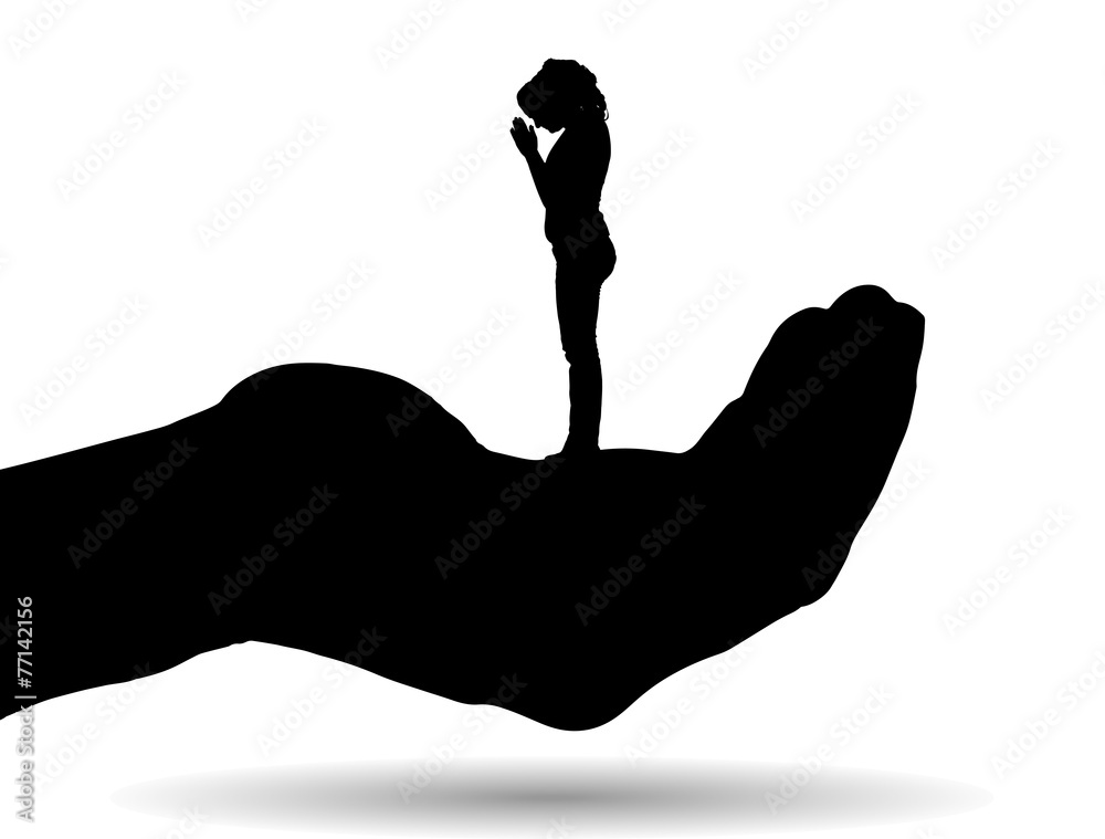 Vector silhouette of a woman. Vector silhouette of a woman.