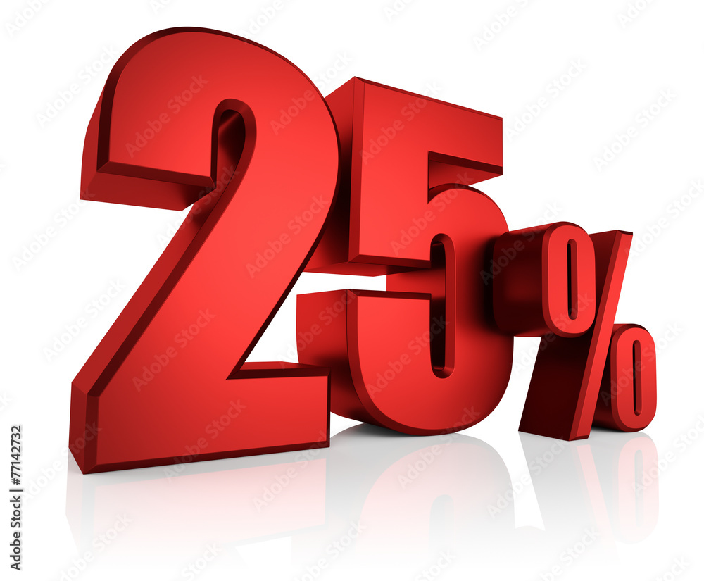 Red 25 Percent Red 25 Percent