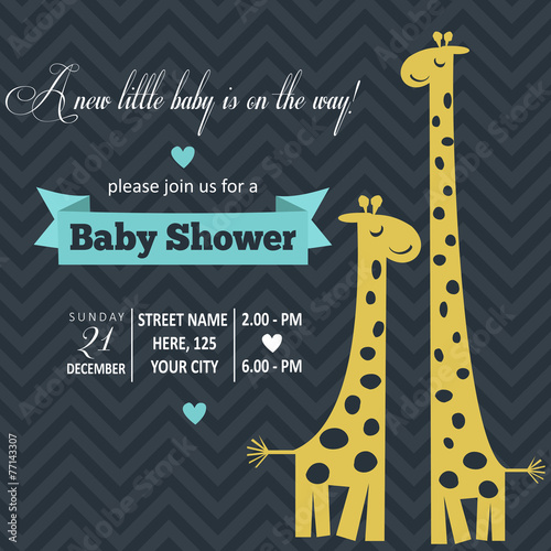 baby boy shower card