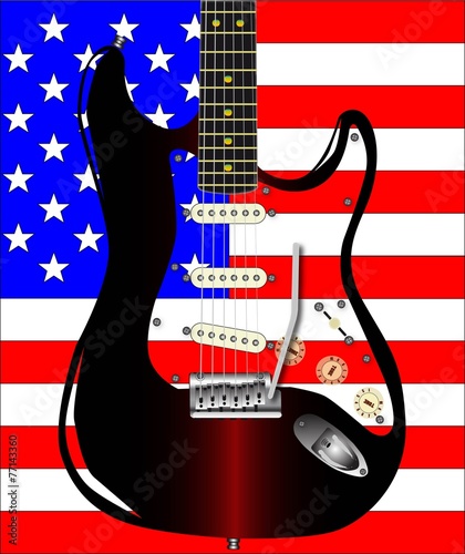 Stars and Stripes Guitar