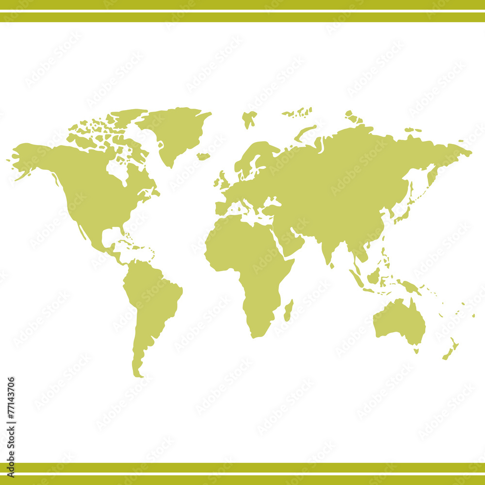 Map Landmass icon great for any use. Vector EPS10.